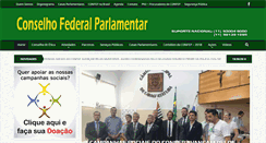 Desktop Screenshot of conselhoparlamentar.org.br
