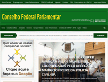 Tablet Screenshot of conselhoparlamentar.org.br